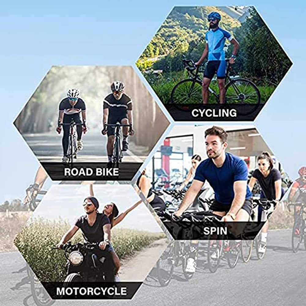 JPOJPO Herren Triathlon Anzug Radtrikot Set MTB Kurzarm Shorts mit Gel Pad Sportanzug