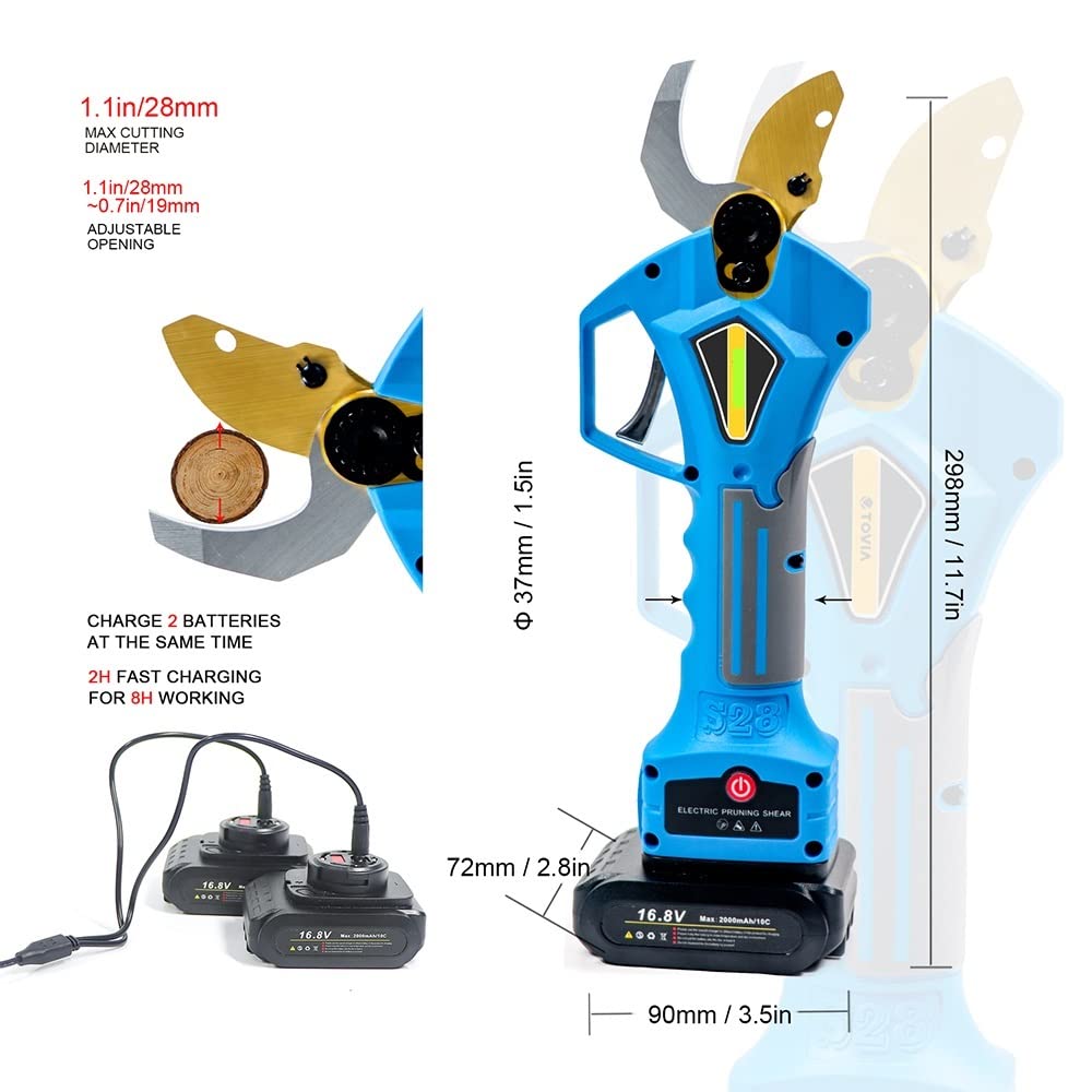 Elektryczny sekator bezszczotkowy elektryczny sekator ogrodowy do drzew owocowych gałęzie Bonsai akumulatorowy sekator akumulatorowy,Efektywne cięcie(Shears(No battery))