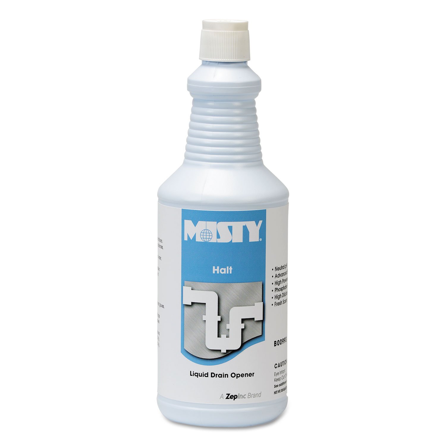 Misty R99312 Halt Liquid Drain Opener 32Oz Bottle 12/Carton