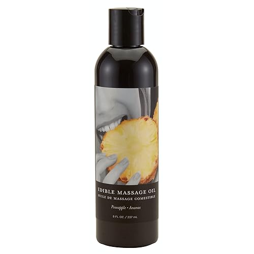 Earthly Body Aceite de masaje comestible Aceite de semillas de cáñamo, almendra, semilla de uva, albaricoque y vitamina E vegano y libre de