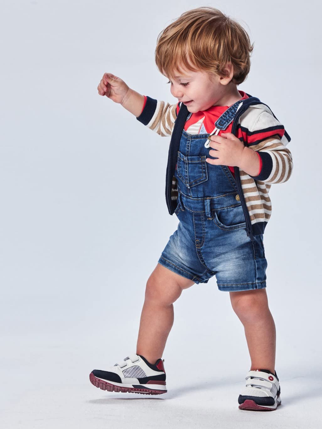 Mayoral Salopette Corto Soft Jeans per Bimbo 1664, Jeans