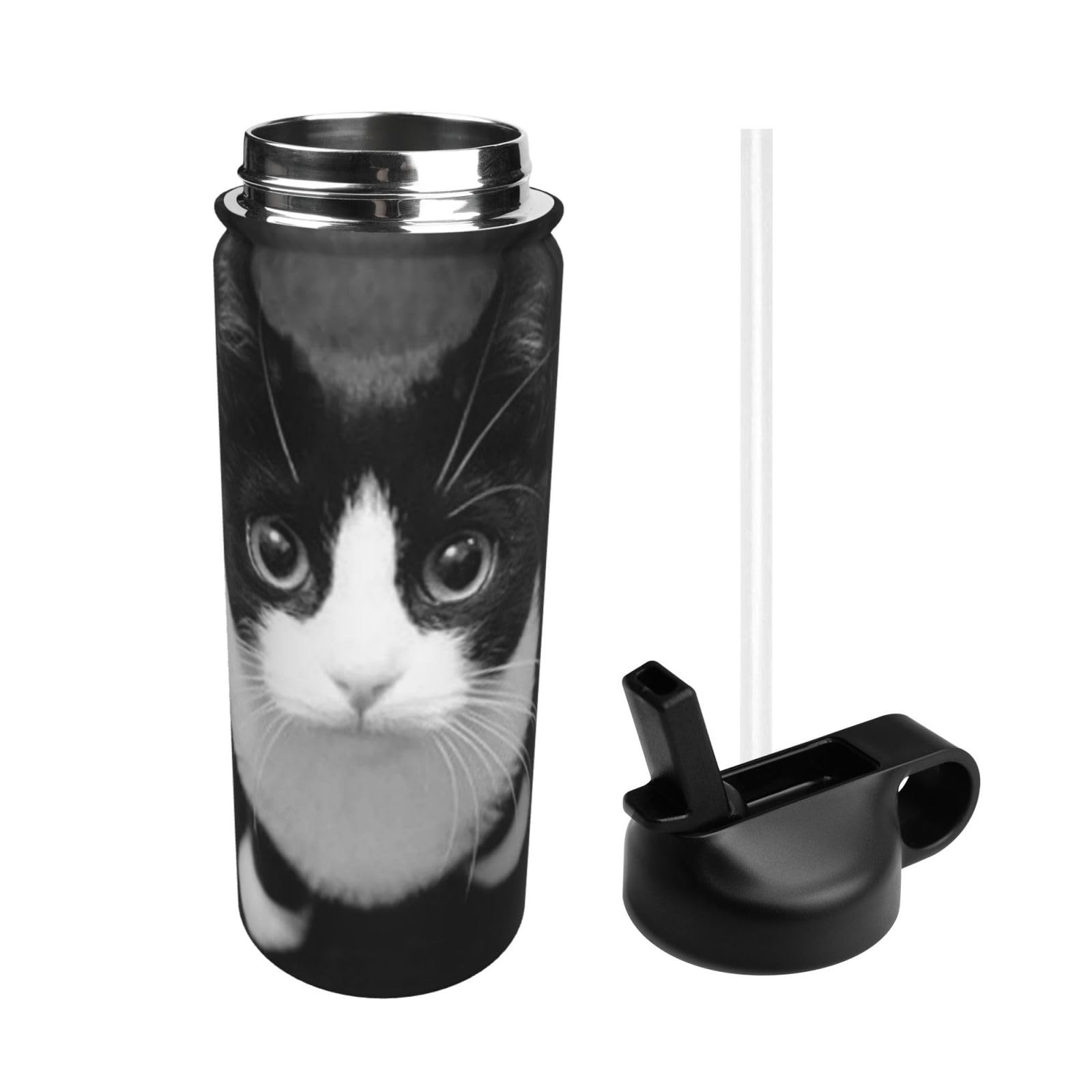 Amazon | タンブラー 保温カップ 八割れ 猫 ハチワレ猫ちゃん 大