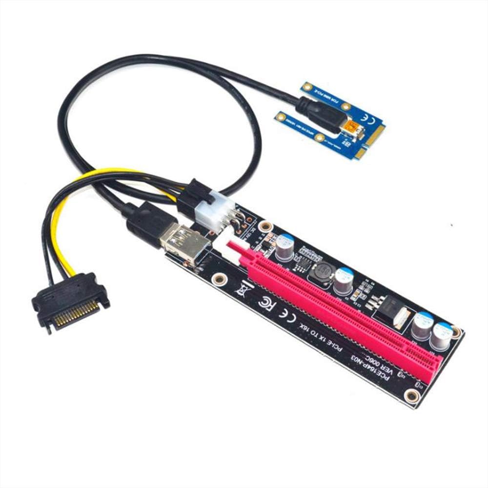 Mini PCIe to PCI 16X Riser External Graphics Card for Laptop EXP GDC BTC Miner MPCIe to PCI-E Slot Mining Card