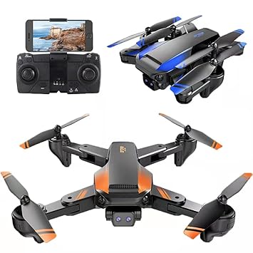 AUM ENTERPRISE 4K HD Camera RC Drone with WIFI Connectivity - Professional Editing Flying Drone Aircraft Rotatable Camera Ideal for Weddings, Tours, and Special Events. (D)