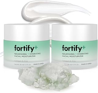Hyaluronic Acid Moisturizer For Face with Collagen & Aloe - Dermatologist-Tested Anti-Aging Korean Skin Care - Ultra Hydrating & Nourishing - Fragrance & Alcohol-Free (2 Pack)