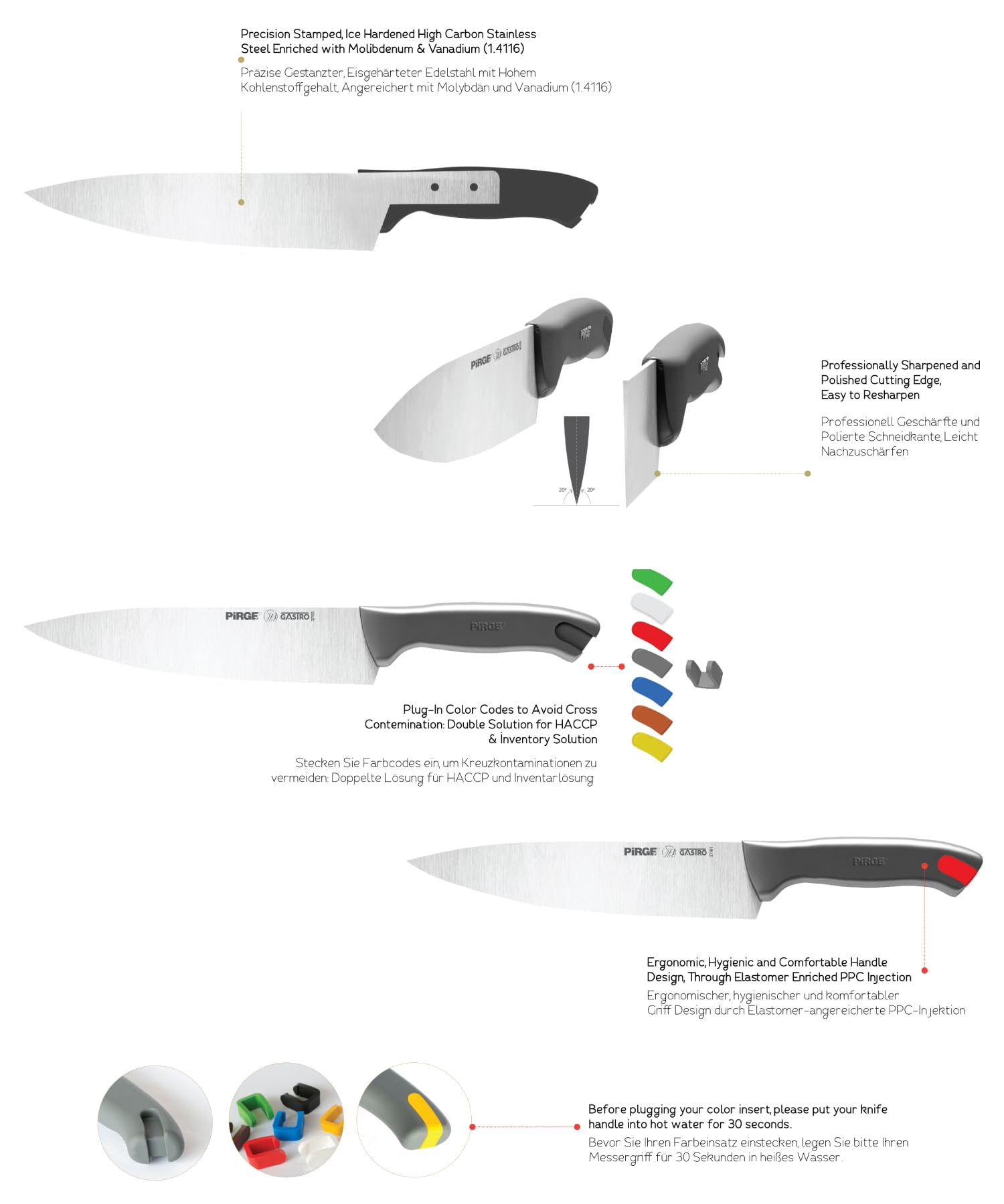 Pirge Gastro Şef Bıçağı 21 cm