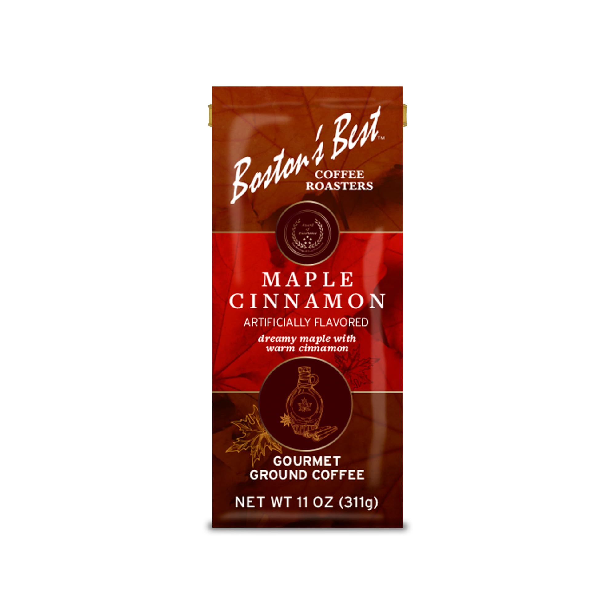 Boston’s Best Coffee - Maple Cinnamon Flavored Delicious Gourmet Premium Ground Coffee, 11 oz. / 311 g Coffee Bag