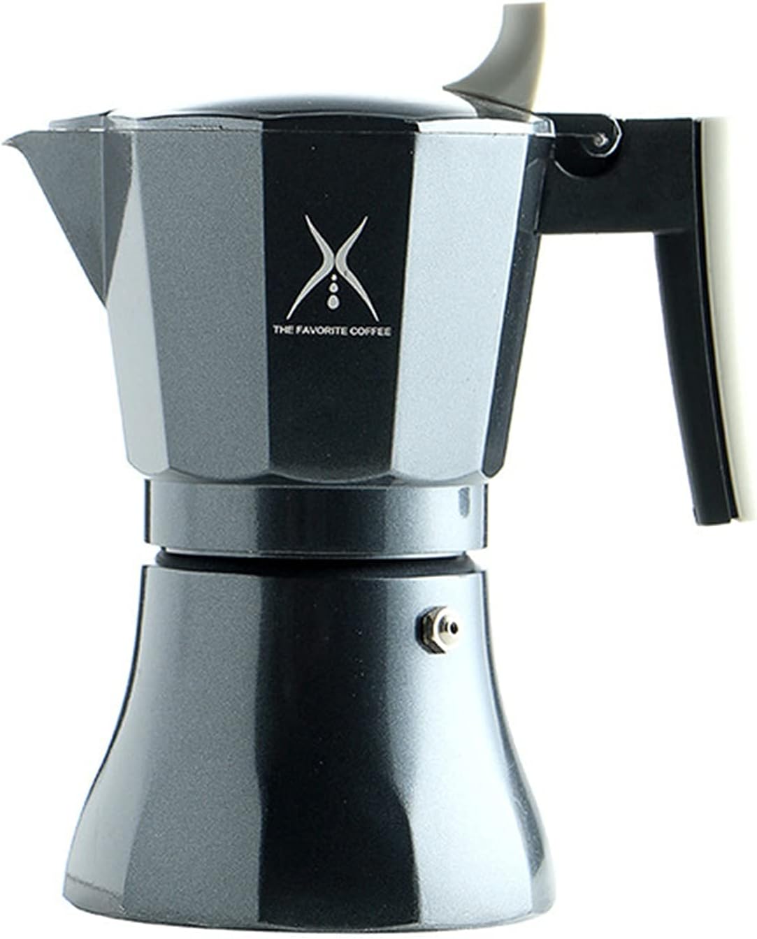 Mocha Pot Coffee Moka Pot Grease Manual Coffee Maker Consumer Commercial Electric Espresso Machine Stovetop Coffee Makers (Color : Red, Size : 10.5x27.5cm) (Black 10.5x27.5cm)