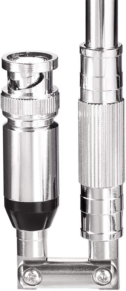 Bingfu 20-1300MHz Police Scanner Antenna 8 Section Telescopic BNC Male Compatible with Uniden Bearcat Whistler Radio Scanner Cobra Midland Portable Ham CB Radio
