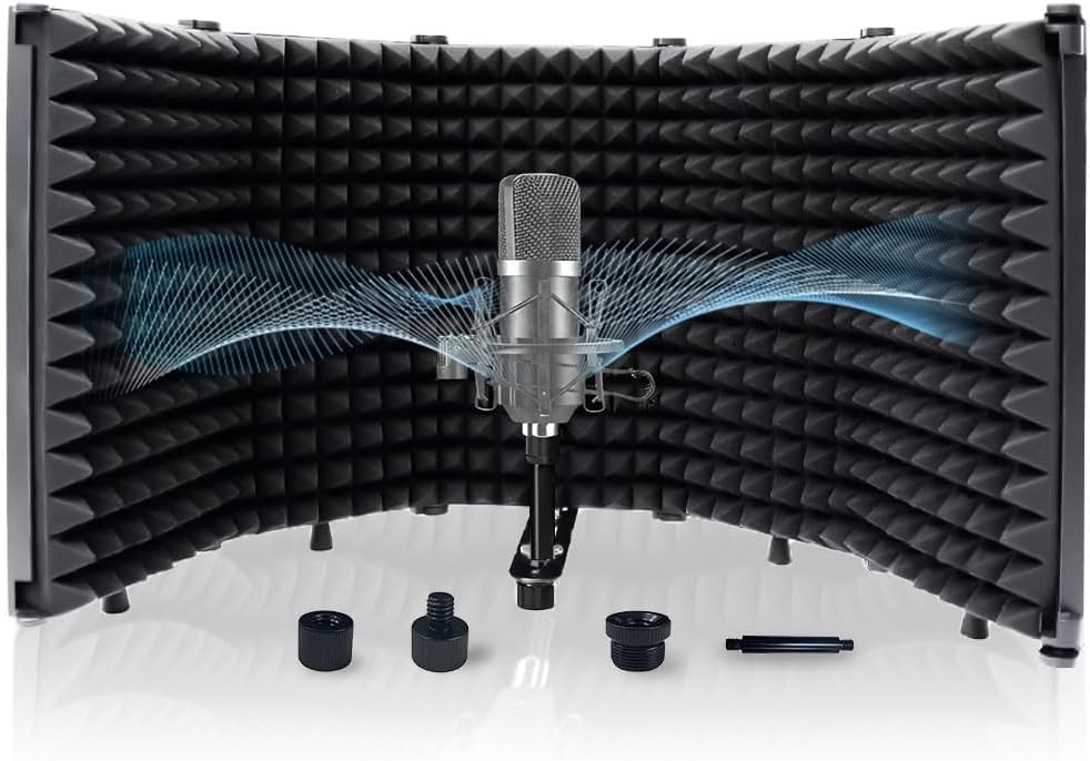 Pop Filter, 69cm*25cm, Isolamento Acustico, Protetor Acustico para Microfone, Espuma Acustica, Protetor Acustico, Espuma Microfone, Isolamento Acustico.