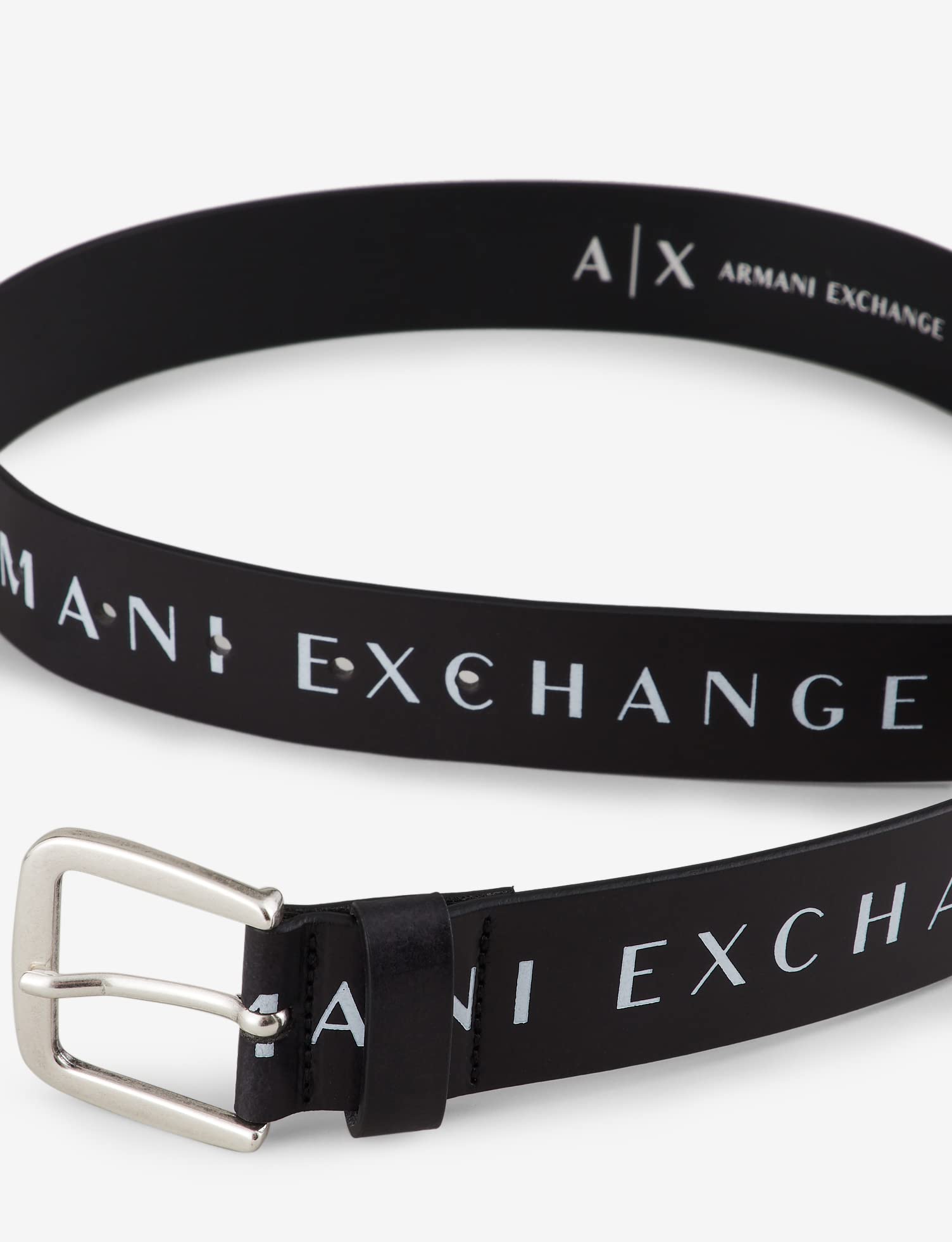 Armani Exchange Logo Print Belt cinturón Hombre