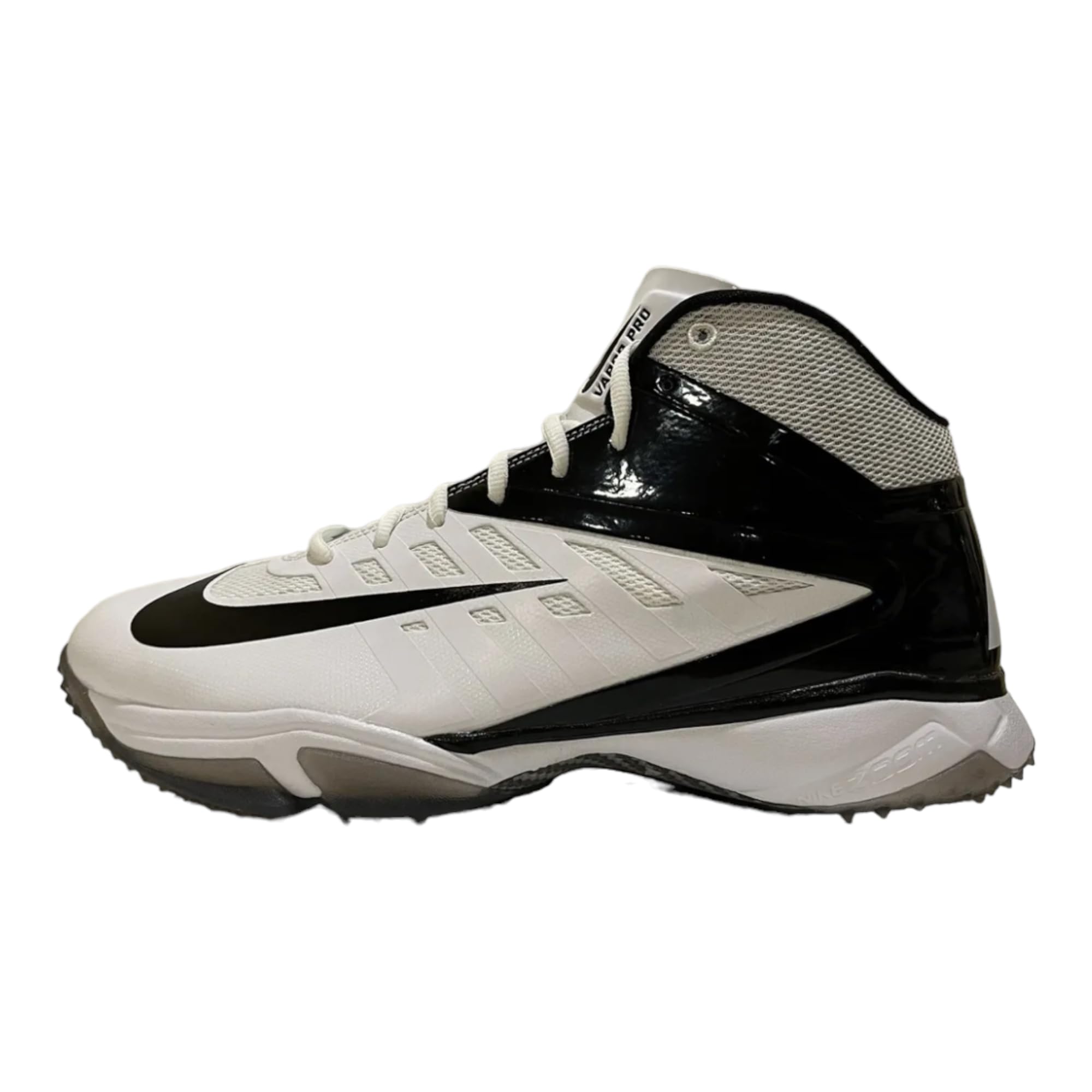 Nike Men's Alpha Menace Pro 2 D Football Cleats - Black/White,7M US