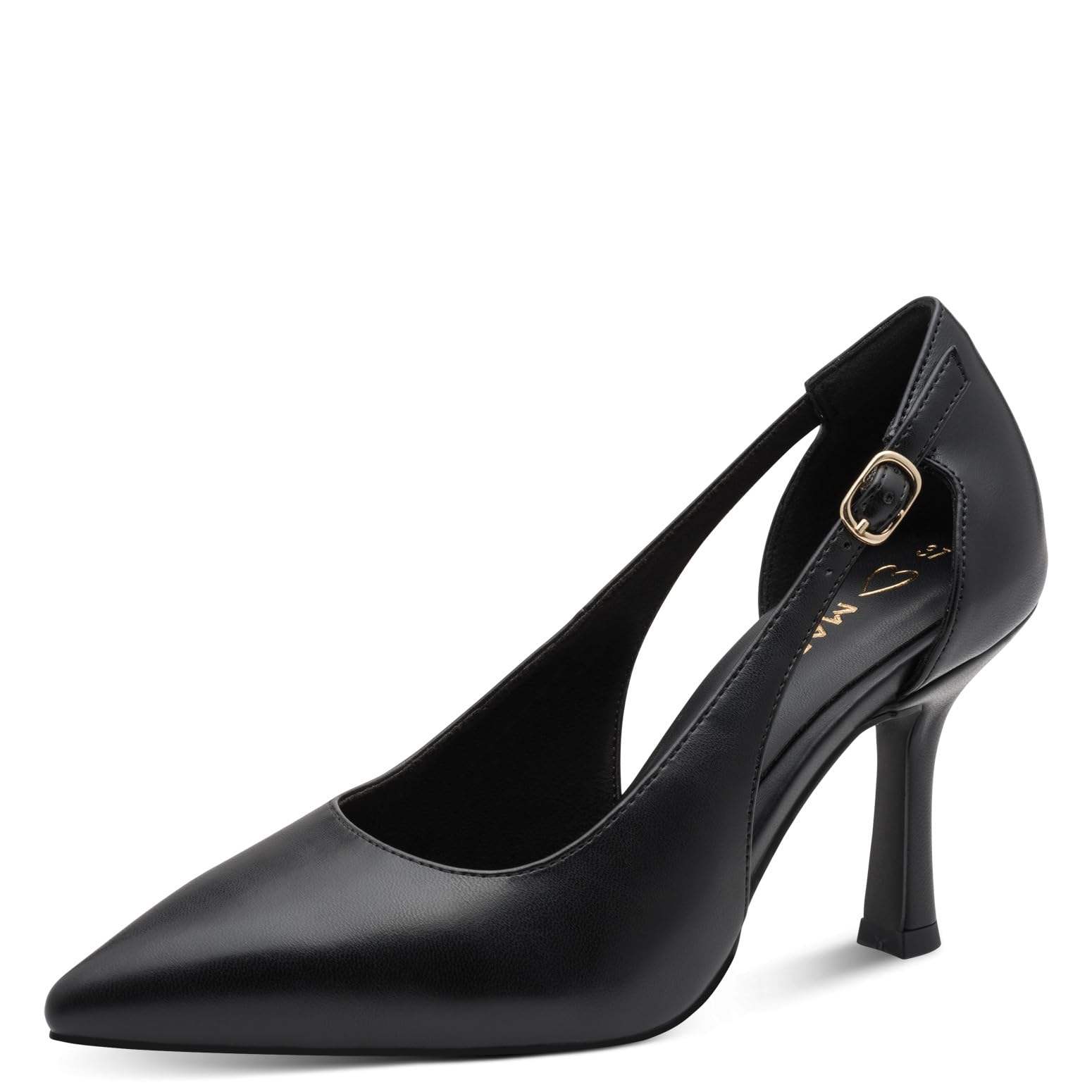 MARCO TOZZI Women's Pumps Soft Feel Me Footbed Soft Lining Trendy, Black (Black), 4 UK