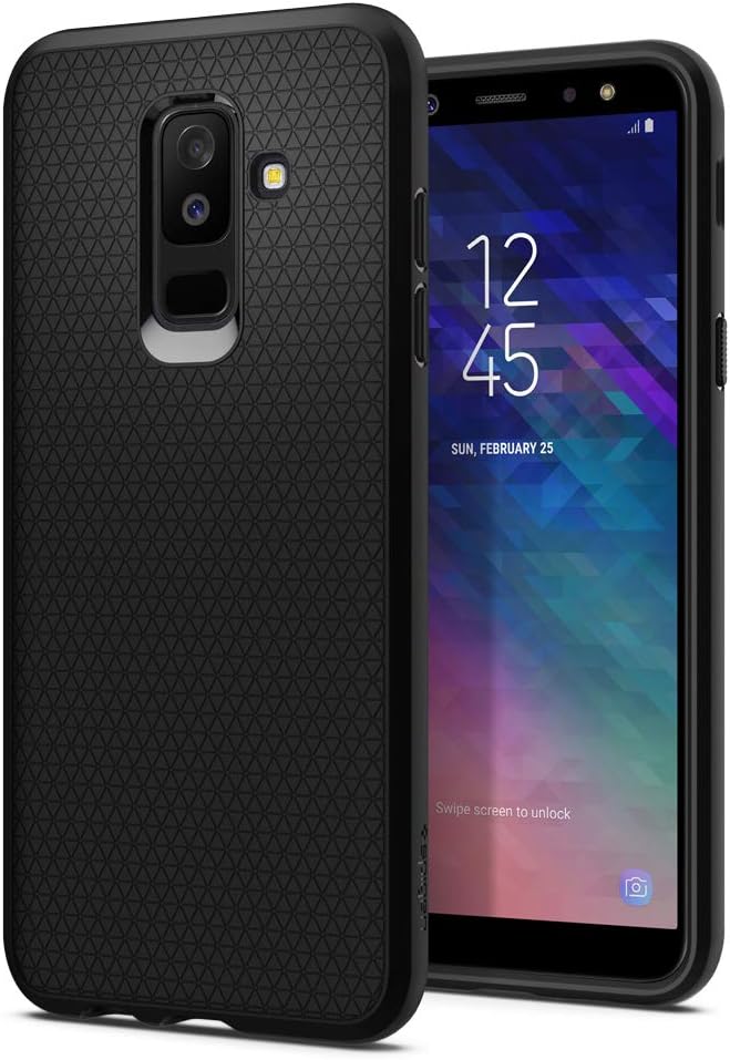 Spigen Liquid Air Armor Designed for Galaxy A6 Plus Case (2018) - Black
