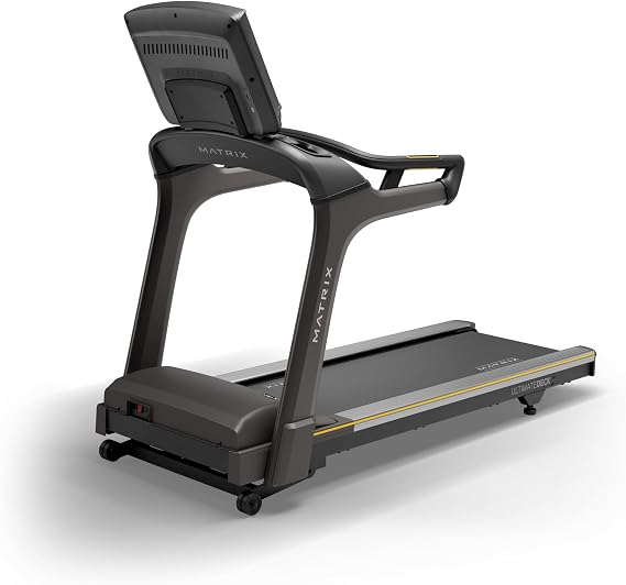 Matrix Fitness T75 Treadmill with XUR | 22 Touchscreen (WiFi+BT+HDMI) | Club-Quality Treadmill for Running, 5K & Marathon | Heavy-Duty Frame, Extra-Thick 22x60 Deck, Industrial Cushioning