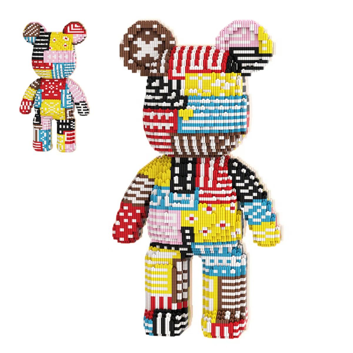 DAHONPA Color Blocking Patterns Bear Micro Building Blocks Set (5350 PCS)
