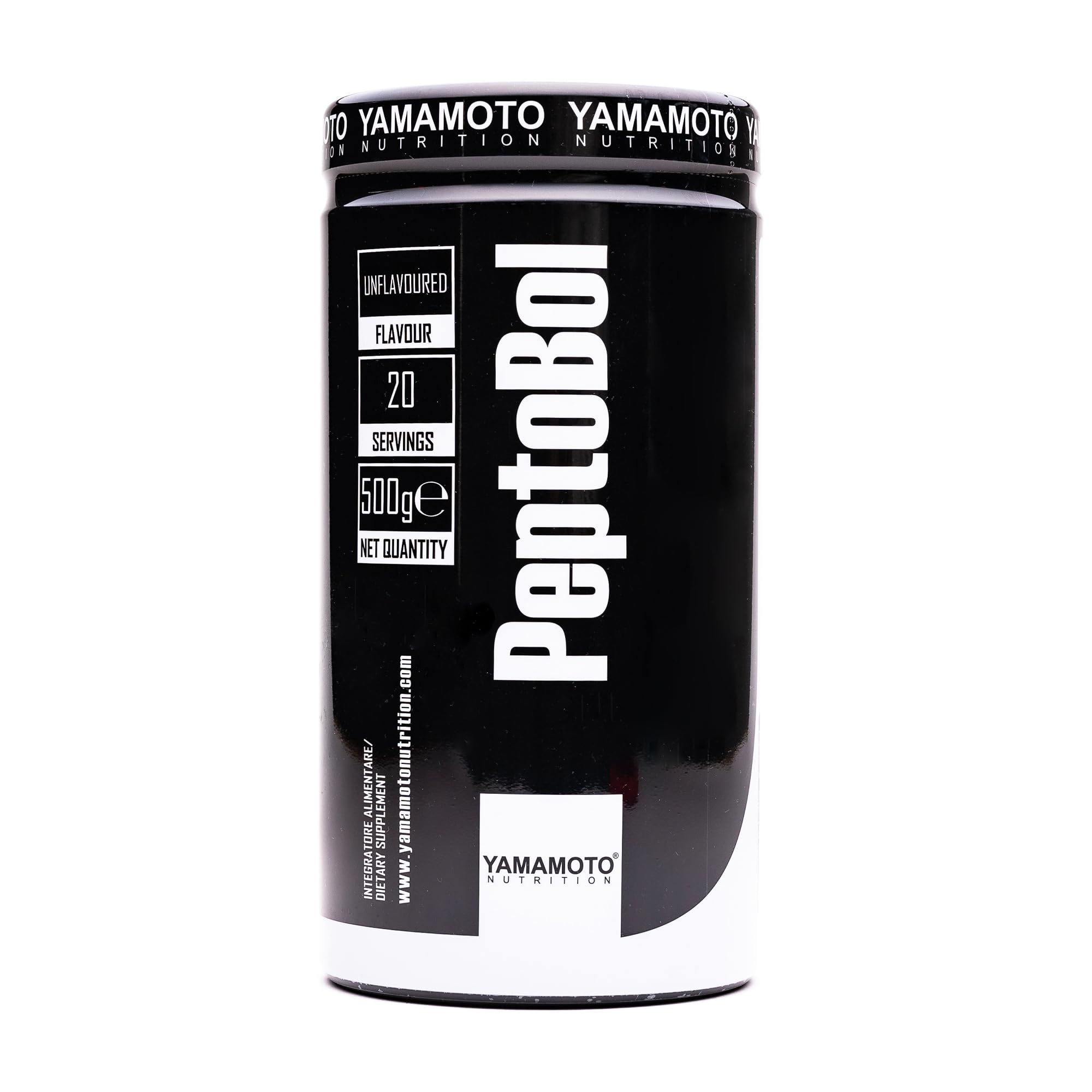 YAMAMOTO NUTRITION PeptoBol integratore alimentare indicato per sportivi che praticano attività fisica intensa e prolungata gusto Neutro 500 g