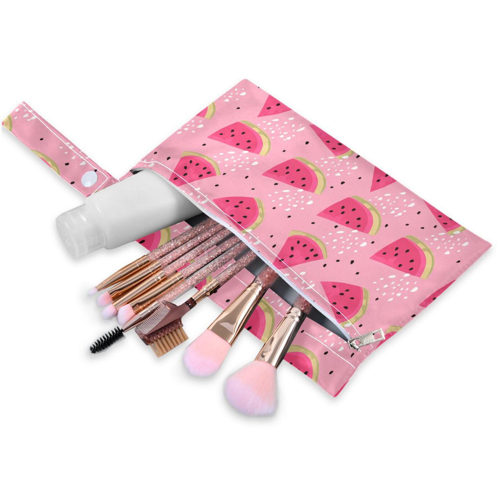 Coikll Wet Dry Bags for Cloth Diaper 2 Pack Waterproof Yoga Gym Bag for Swimsuit Wet Clothes Baby Items-?Colorful Watermelon?