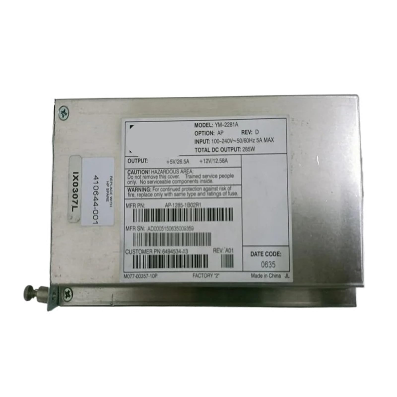 KSZHZYMGX 285W Power Supply YM-2281A