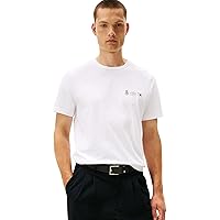 Tommy Hilfiger Uomo T-Shirt Maniche Corte Small Crest Outline con Scollo Rotondo