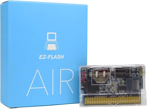 micompuTer EZ-FLASH Air, Flash Cartridge for Gameboy Advance, GBA, Game Boy, EZ-FLASH Omega SUCCESSOR Transparent