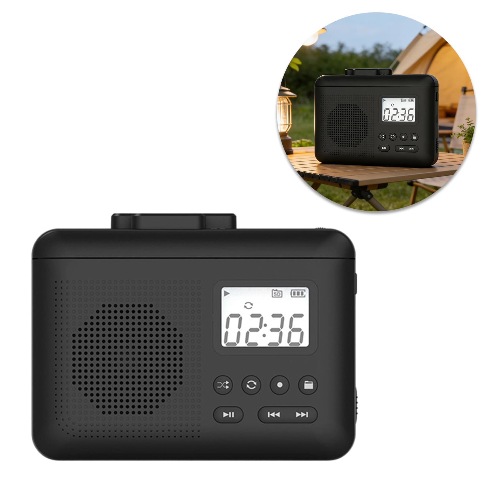 Lettore a nastro con convertitore MP3 e funzione audio integrata per lettore a nastro tradizionale di musica nostalgica
