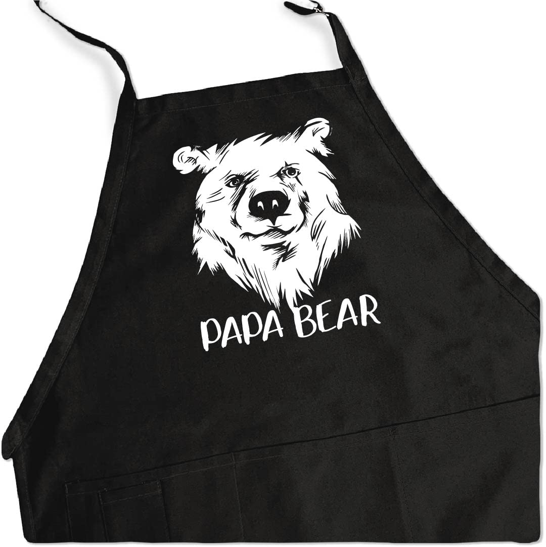 ApronMen, Papa Bear BBQ Grill regulowany fartuch dla mężczyzn, jeden rozmiar