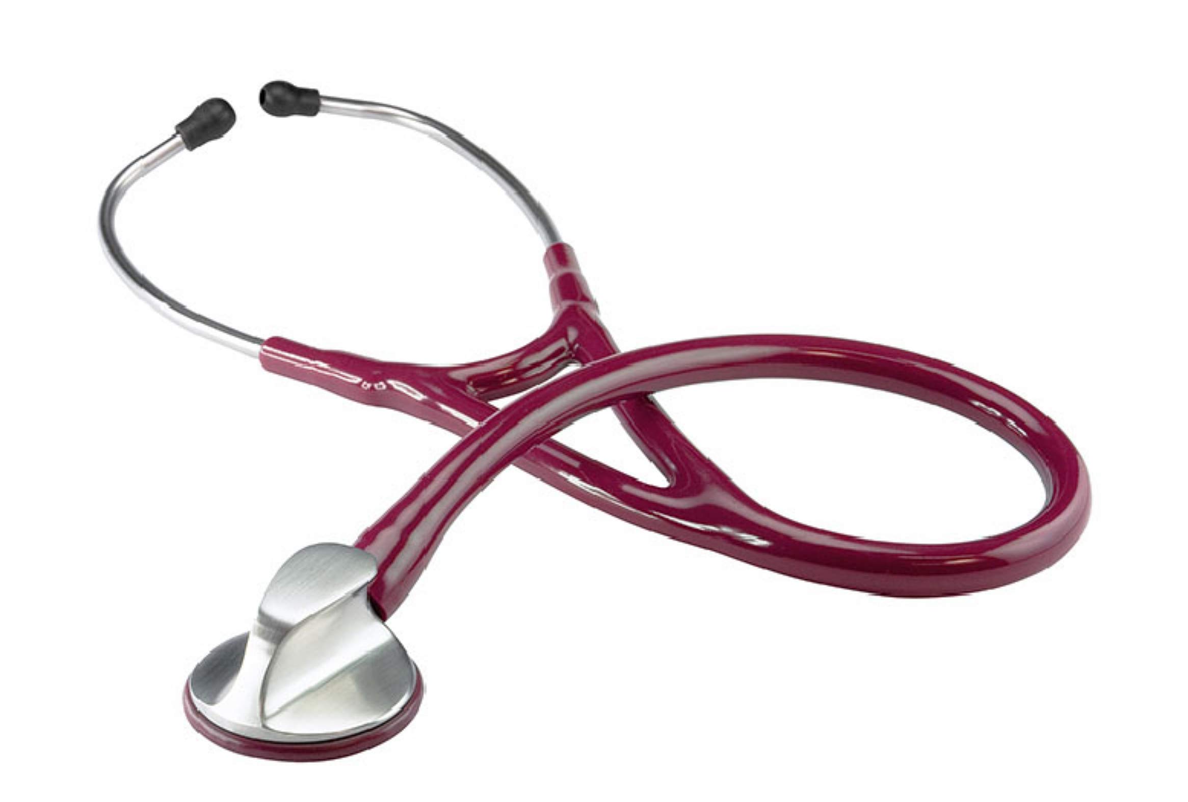 Top-Kardiologie Flachkopf-Stethoskop burgunder