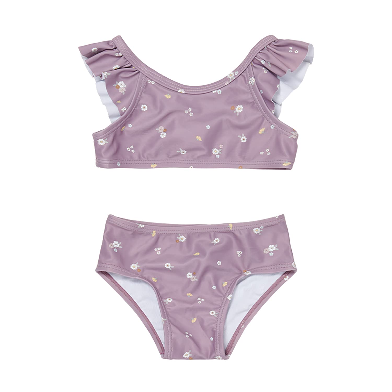Little Dutch Bikini mit Rüschen Baby Mädchen lila (Gr. 74/80) - Mauve Blossom