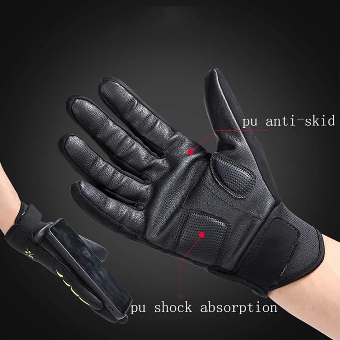 Guanti Bici Guanti da Ciclismo Guanti Da Bicicletta Full Finger-to-Bicycle Riding Touch Screen Mountain Road Bike Guanti per Bicicletta Guanti da Moto