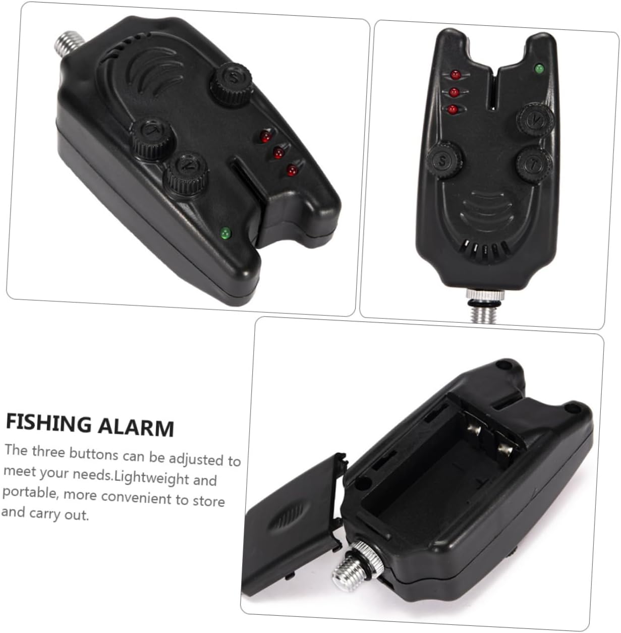 YARNOW Fishing Bite Alarm Electronic Indicator No Battery Required Practical Alert Tool for Fishing Rods