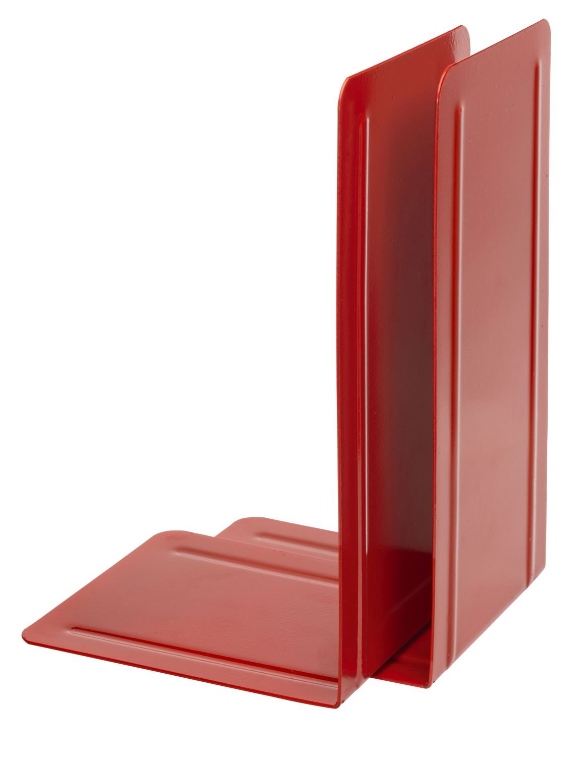 Alco-Albert 12 Fermalibri in metallo, 1 Coppia, 130 x 240 x 140 mm, rosso