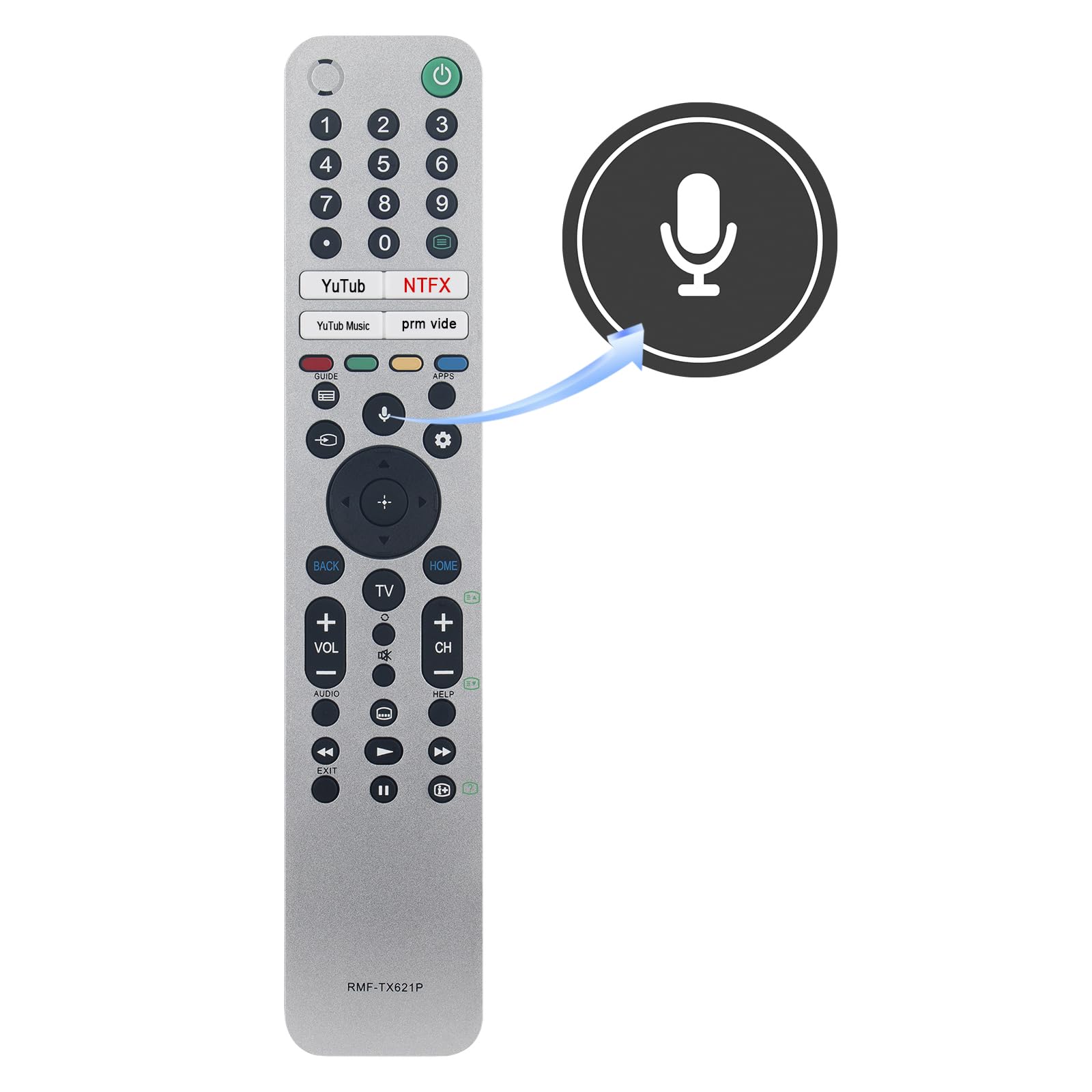 Amazon.com: RMF-TX621P Replaced Voice Remote Control fit for Sony