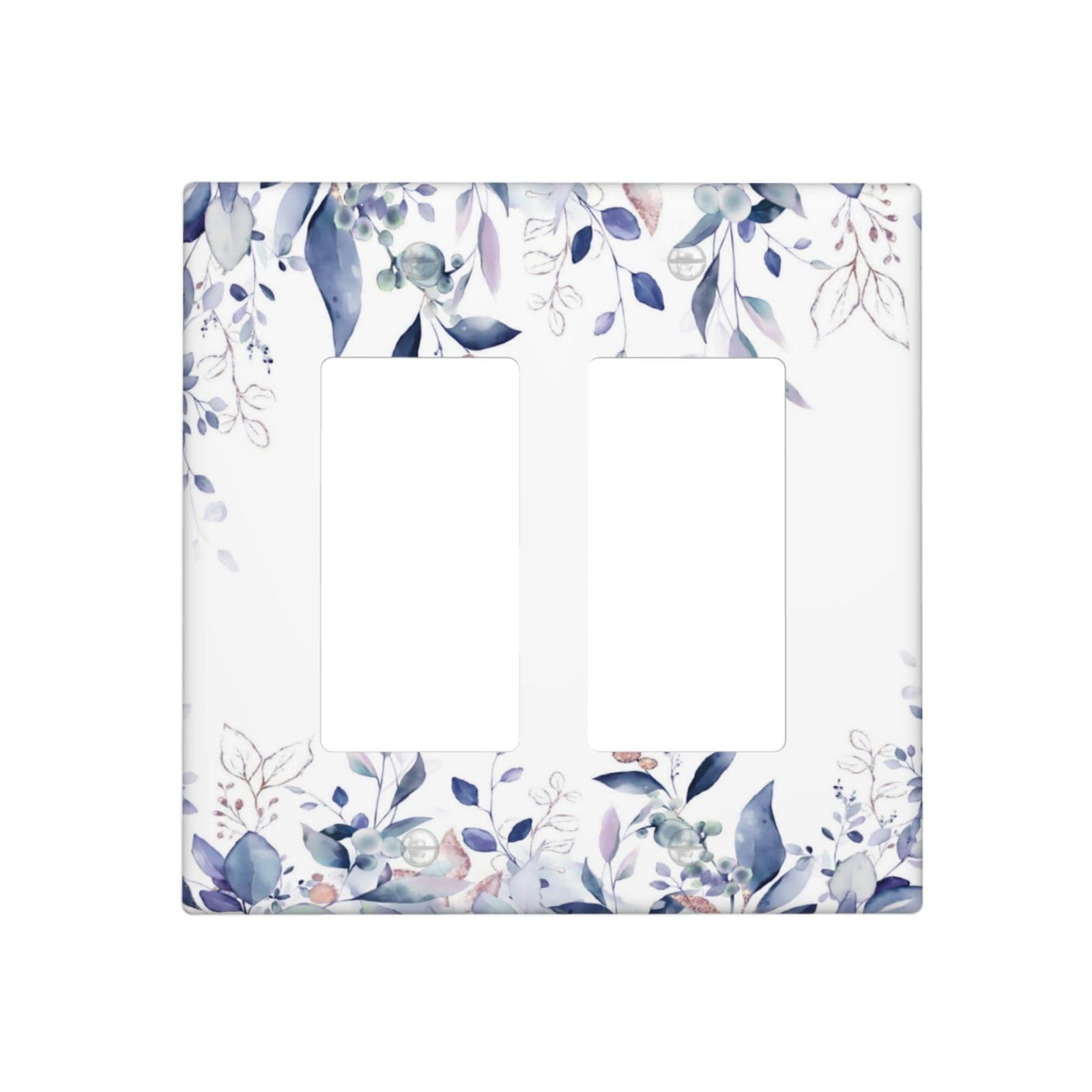 Vintage Floral Outlet Covers - White & Gold -27 Vintage Floral Outlet Covers - White & Gold -27