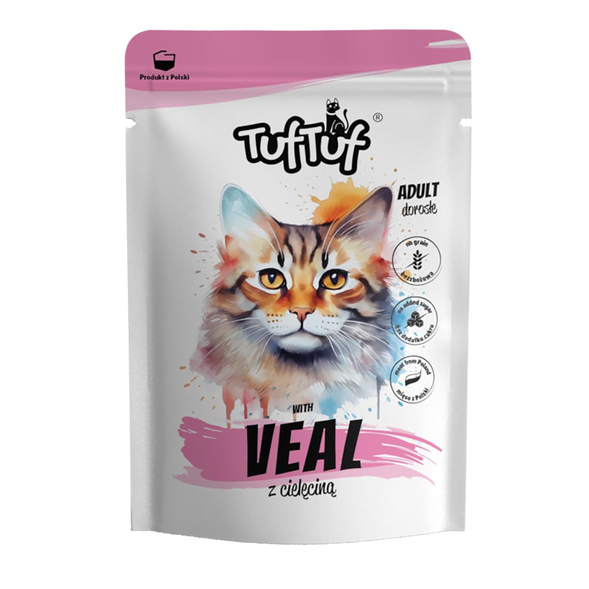 TufTuf Katzenfutter Nass Portionsbeutel 80x100g Mix | hoher Fleischanteil