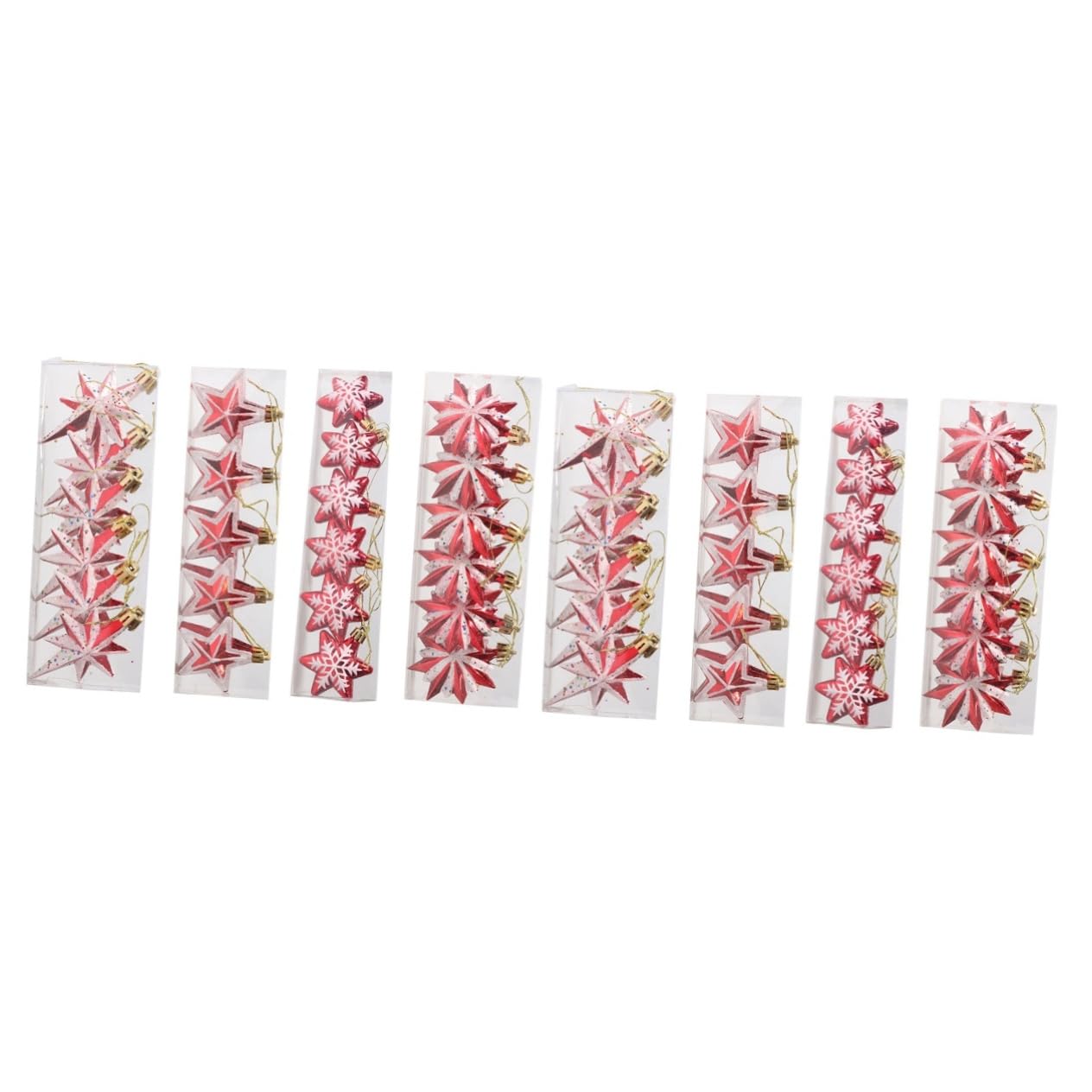 ABOOFAN 2 Sets Einzigartige Weihnachts-belihen-sternform Hängende Dekoration Innendekoration Für Baum Weihnachtsanhänger Dekorative 23 Stück * 2