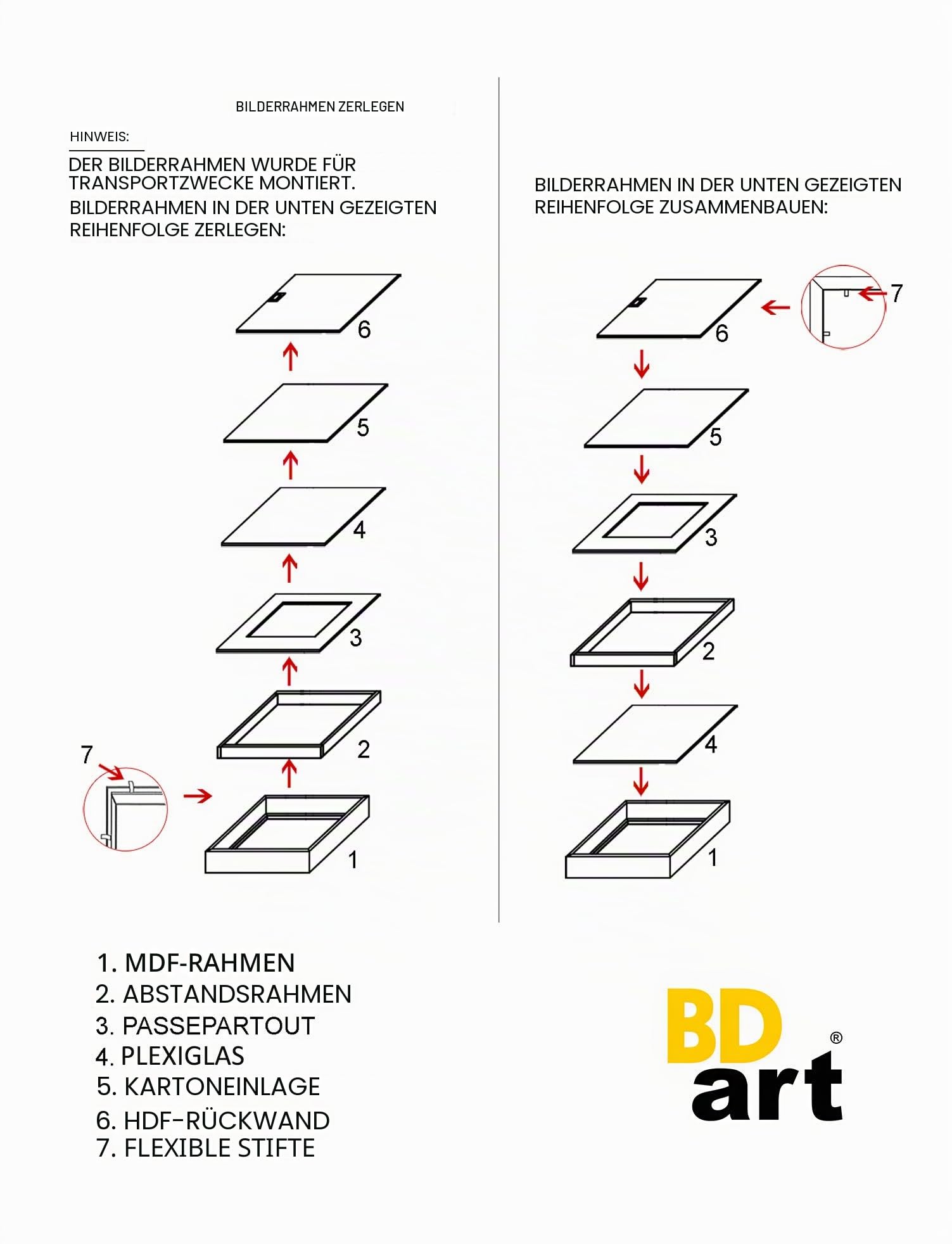BD ART 50x50 cm groß Box 3D Objektrahmen zum befüllen Bilderrahmen mit Passepartout 40x40 cm Eiche Quadratische tiefer für objekte foto suvenirs 3 cm für Wandbehang