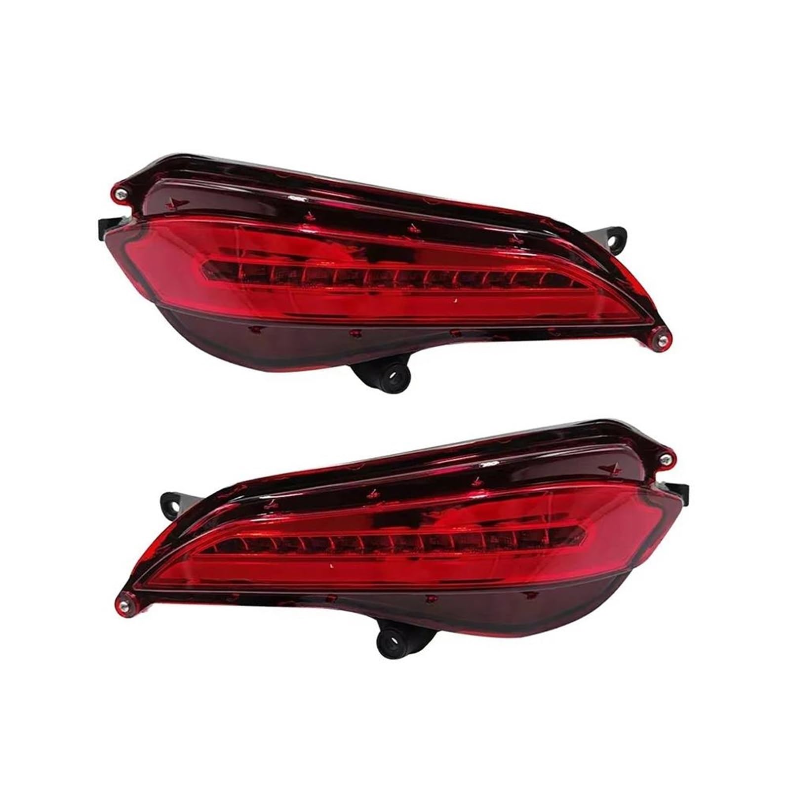 Rear Bumper Lights Assembly With Turn Signal Reverse Light Brake Light For Toyota For Yaris Vios For Ativ 2017-2022 Car Rear Light Assemblies(Black)(Red)