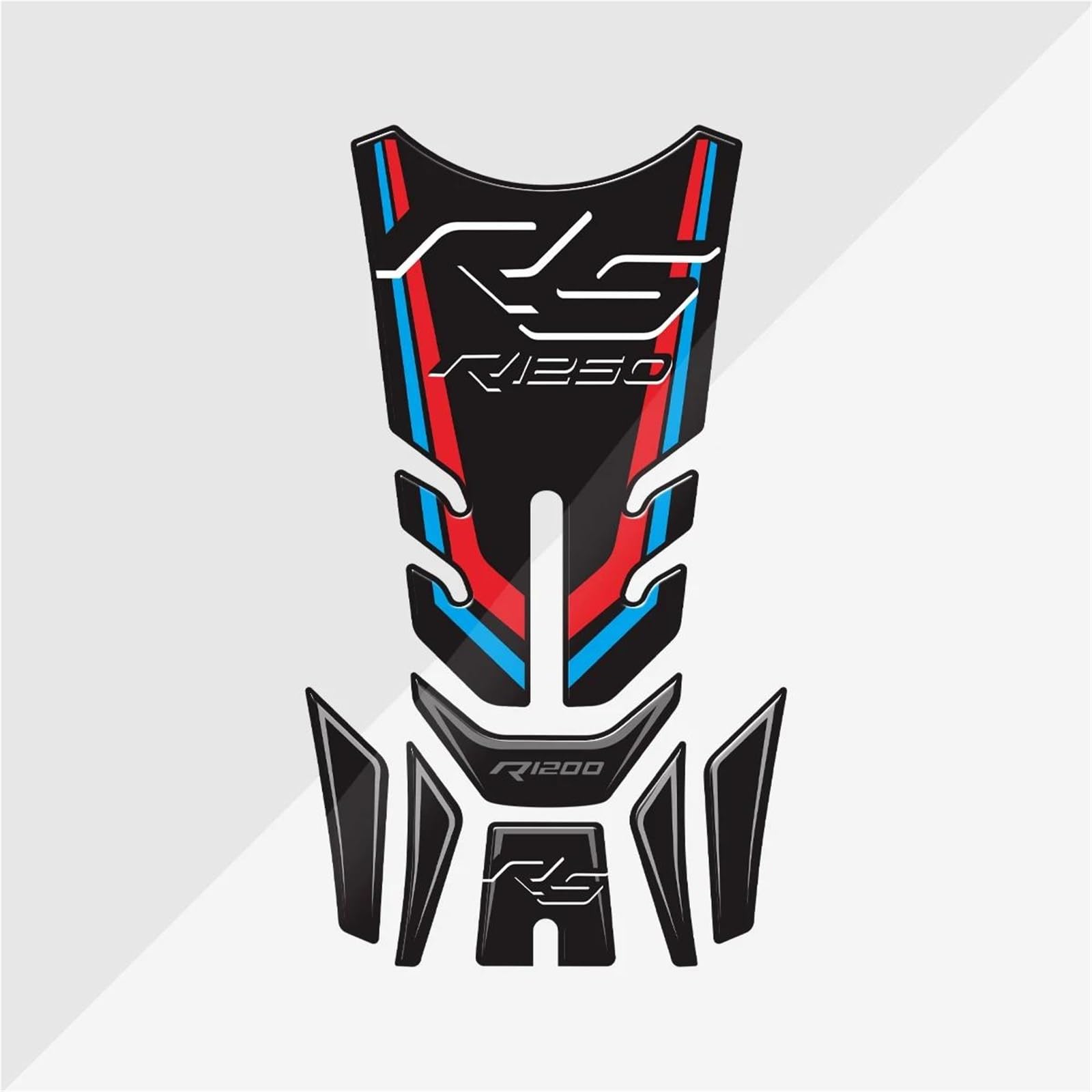 Motorbike Stickers Motorcycle Fuel Tank Sticker for BMW R1250RS R1250 RS R 1250 Gas Decal Decoration Stickers Traction Pad Fuel Tank Protection Pads(Color1)