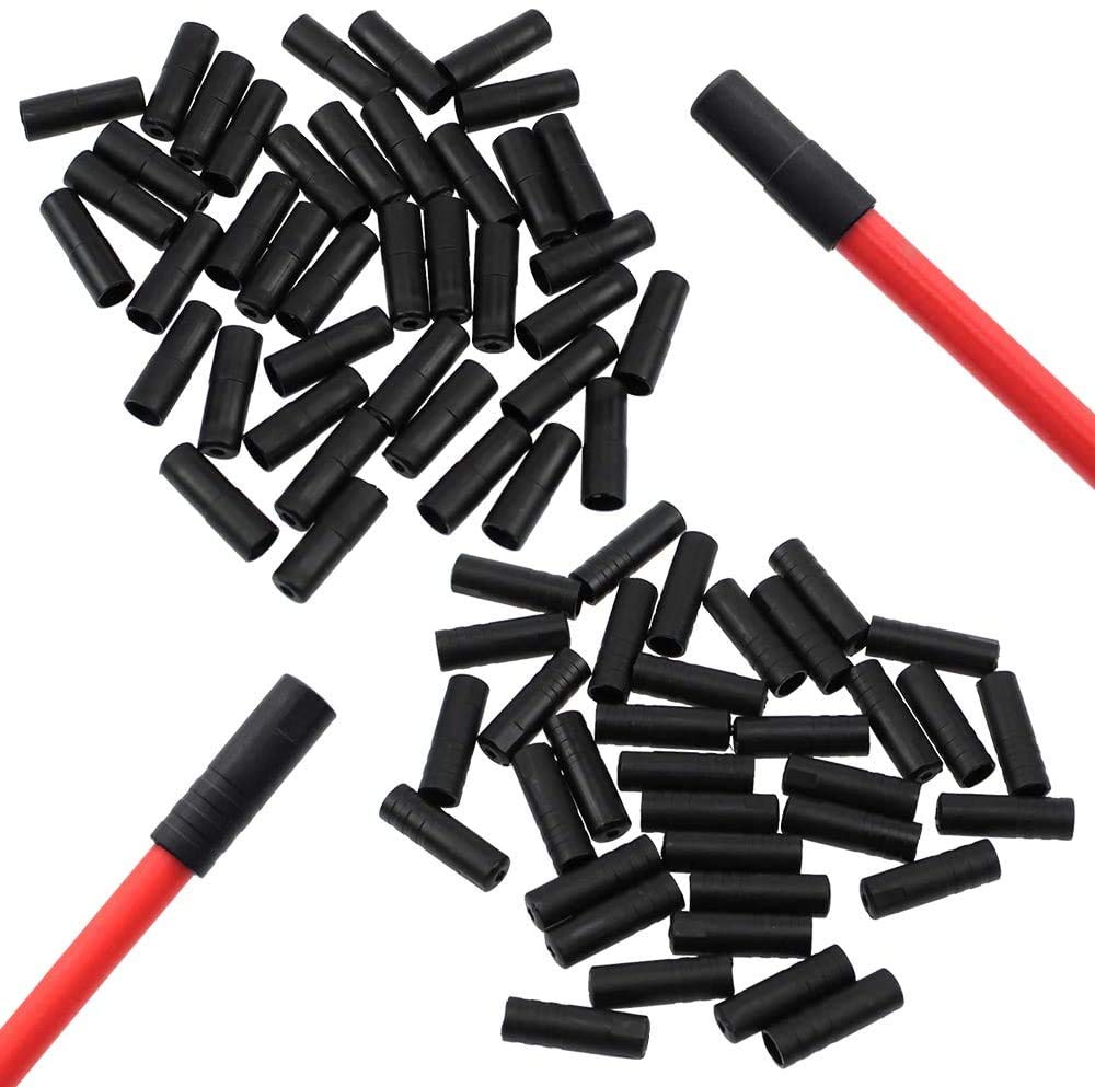 Cavo Del Freno Bici Alvinlite Tappo Terminale Ghiera Alloggiamento Cavo Freno Bicicletta, Alloggiamento Cambio Ghiera Tubo Filo Linea 5mm 100 Pezzi Estremità Filiera Per Tubi - Foto 4