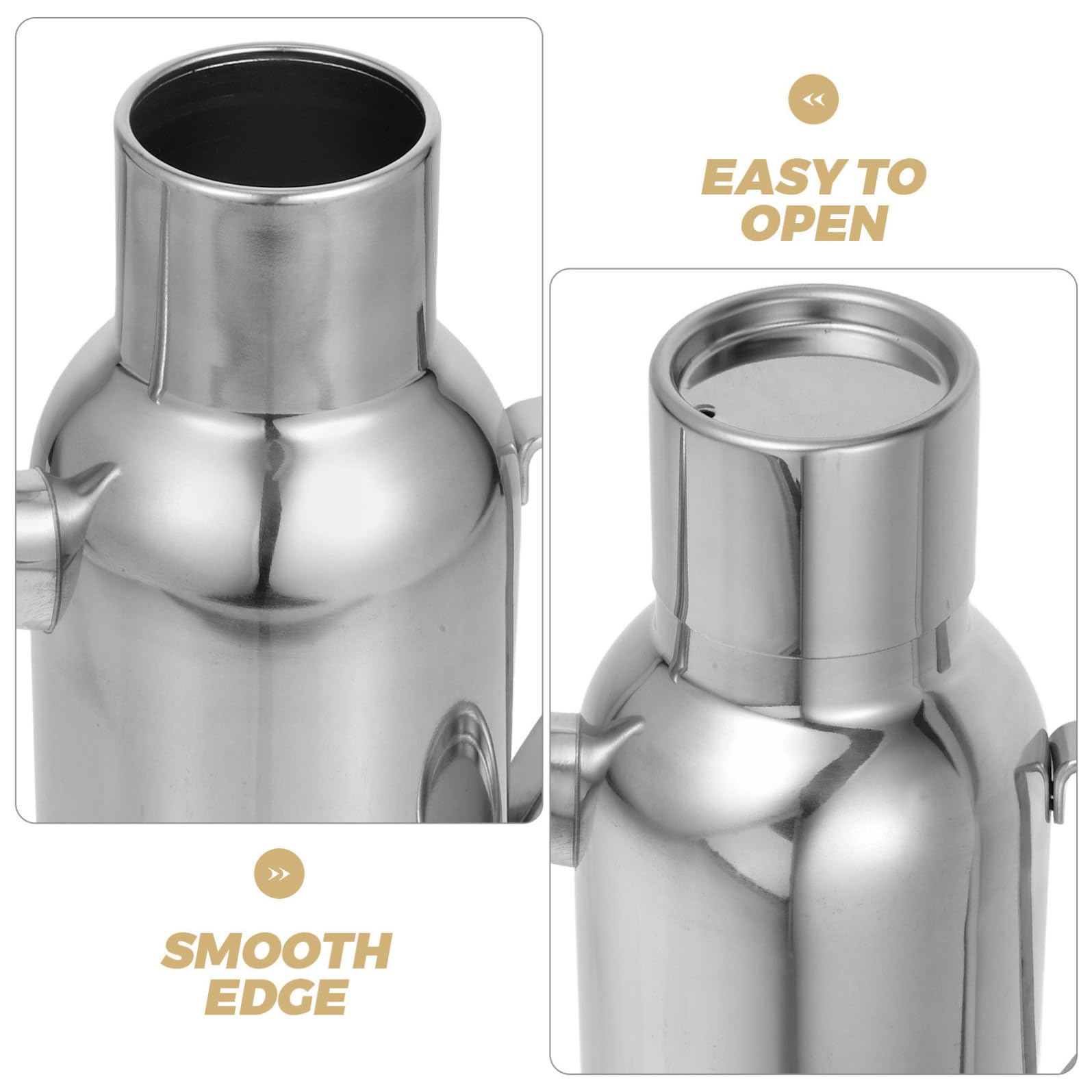 SOLUSTRE Dispenser per Olio Facile da Pulire 800ml in Acciaio Inossidabile Beccuccio Antigoccia per Cucina e Condimenti