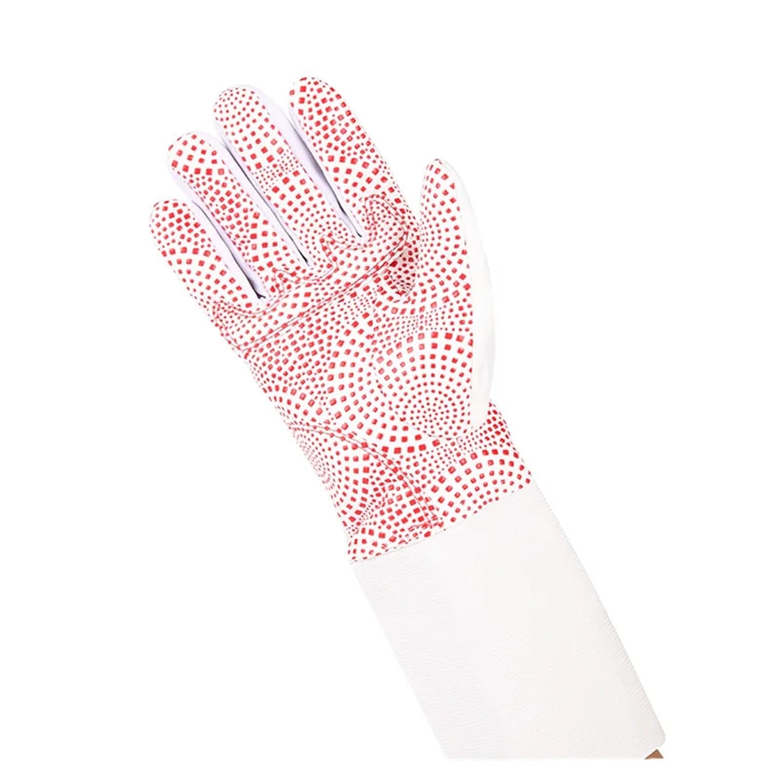 Guantes de esgrima (3 Unidades) - Guantes Antideslizantes con partículas de Silicona for esgrima con florete, Espada y Sable. Accesorios