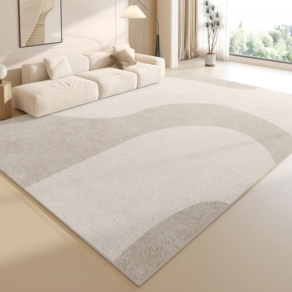 French Cream Carpet Luxury Romantic Soft Carpets Comfortable Easy Care Bedroom Rugs Modern Living Room Decoration Aesthetics Rug,YHT022,D,140x200cm