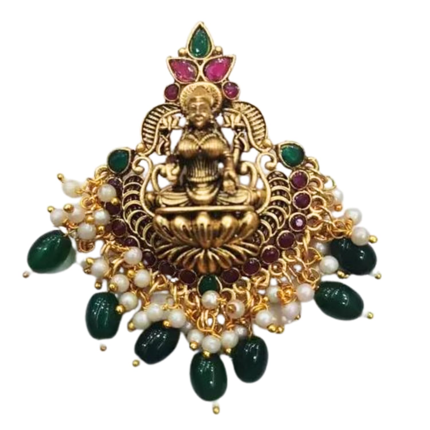 Ervio Traditional Golden Color Lakshmi Devi Pendent For Women & Girls | Temple Jewellery | Locket (B0CZTB4WZ1) Amazon Price History, Amazon Price Tracker