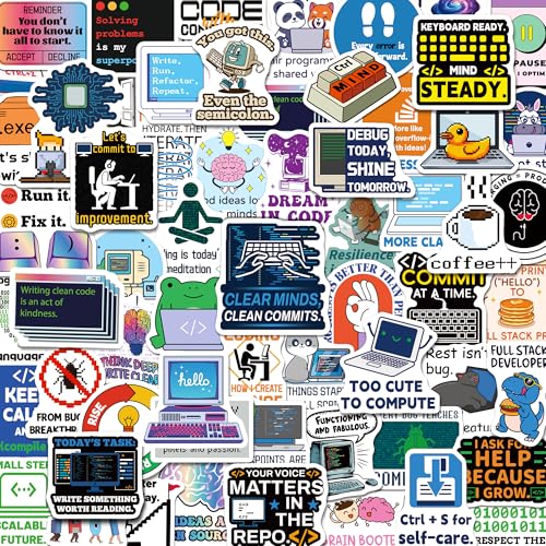 Yqskt 200PCS Programming Stickers, Vinyl Coding...