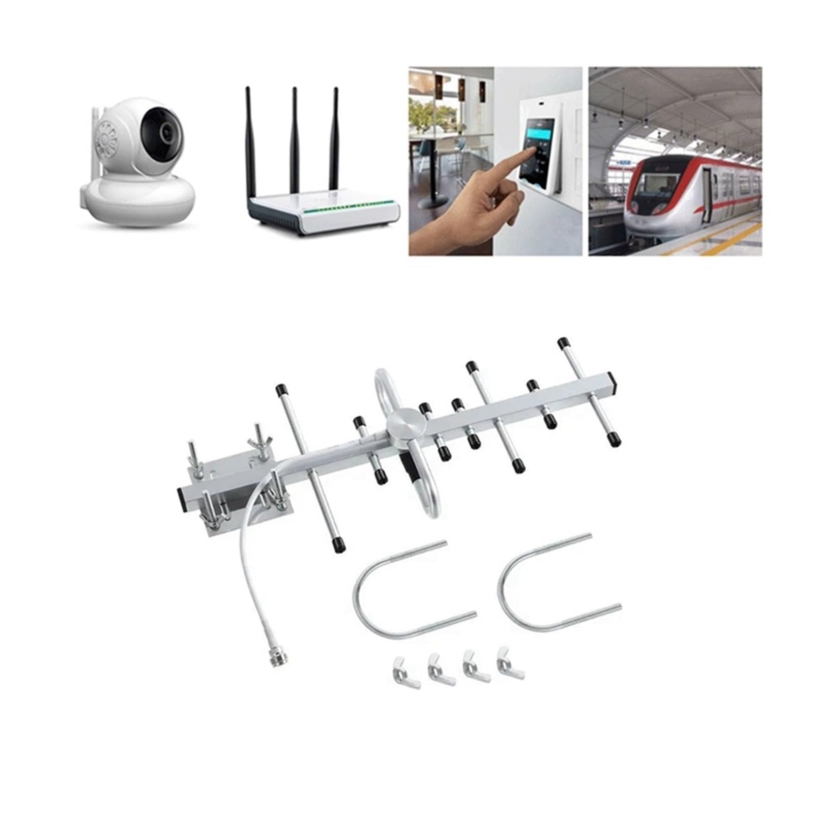 Antenna TV Digitale HDTV 4K Amplificata Esterna Amplificatore Di Segnale Portata 300 Miglia Installazione Facile E Chiara Copertura più ampia