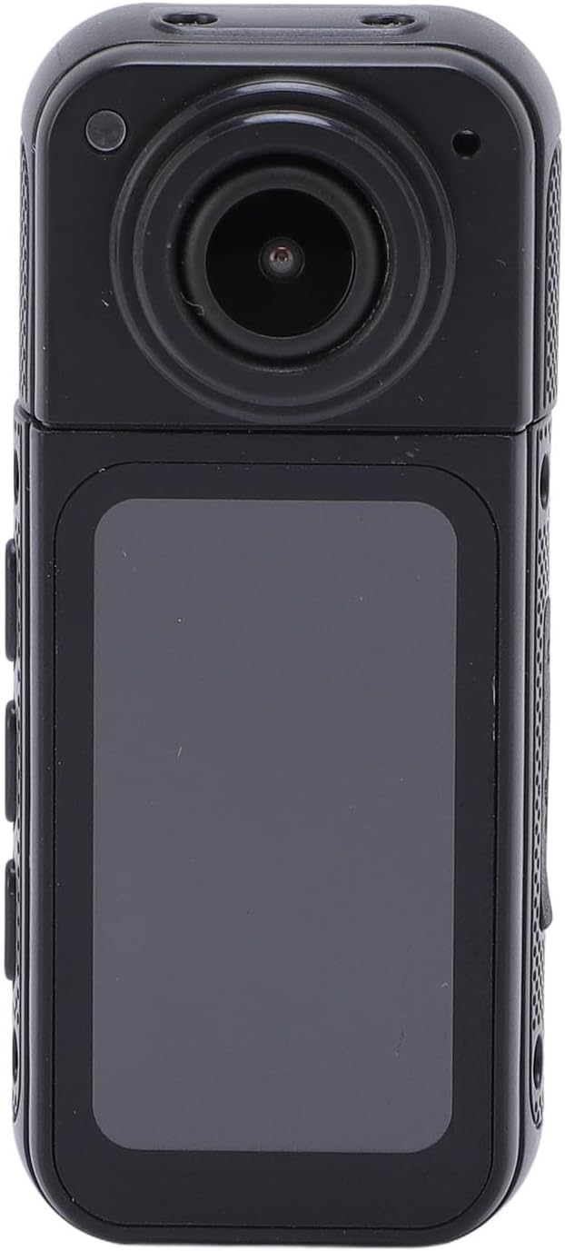 Sonew Portable 2.7K Thumb Camera with 180° Lens Angle & Magnetic Mount for Vlogging on the Go (Black)