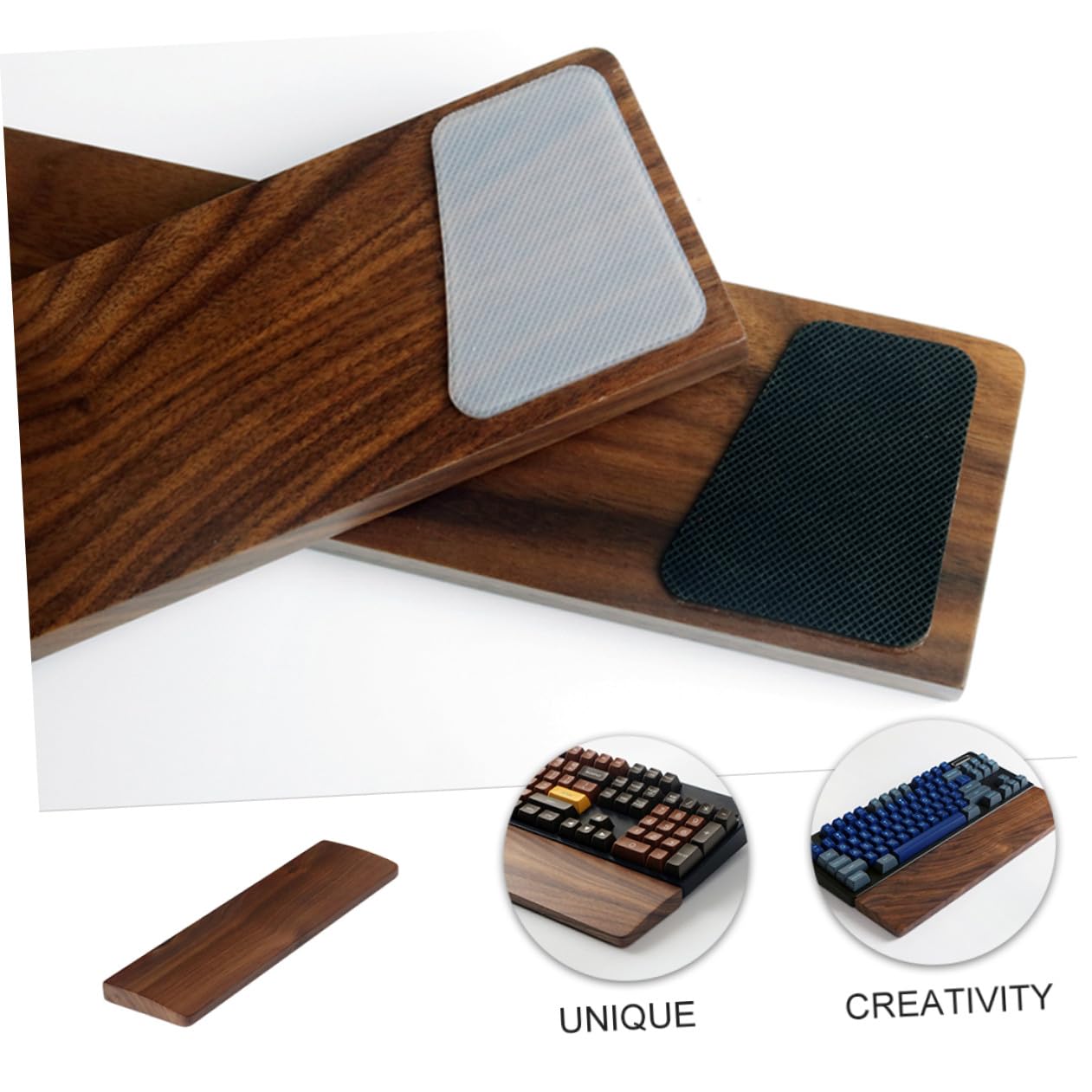 Ergonomische Walnuss holz Handgelenkauflage Tastatur Handgelenkstütze Komfortable Schreibunterlage für Büro Gaming Laptop Nutzer