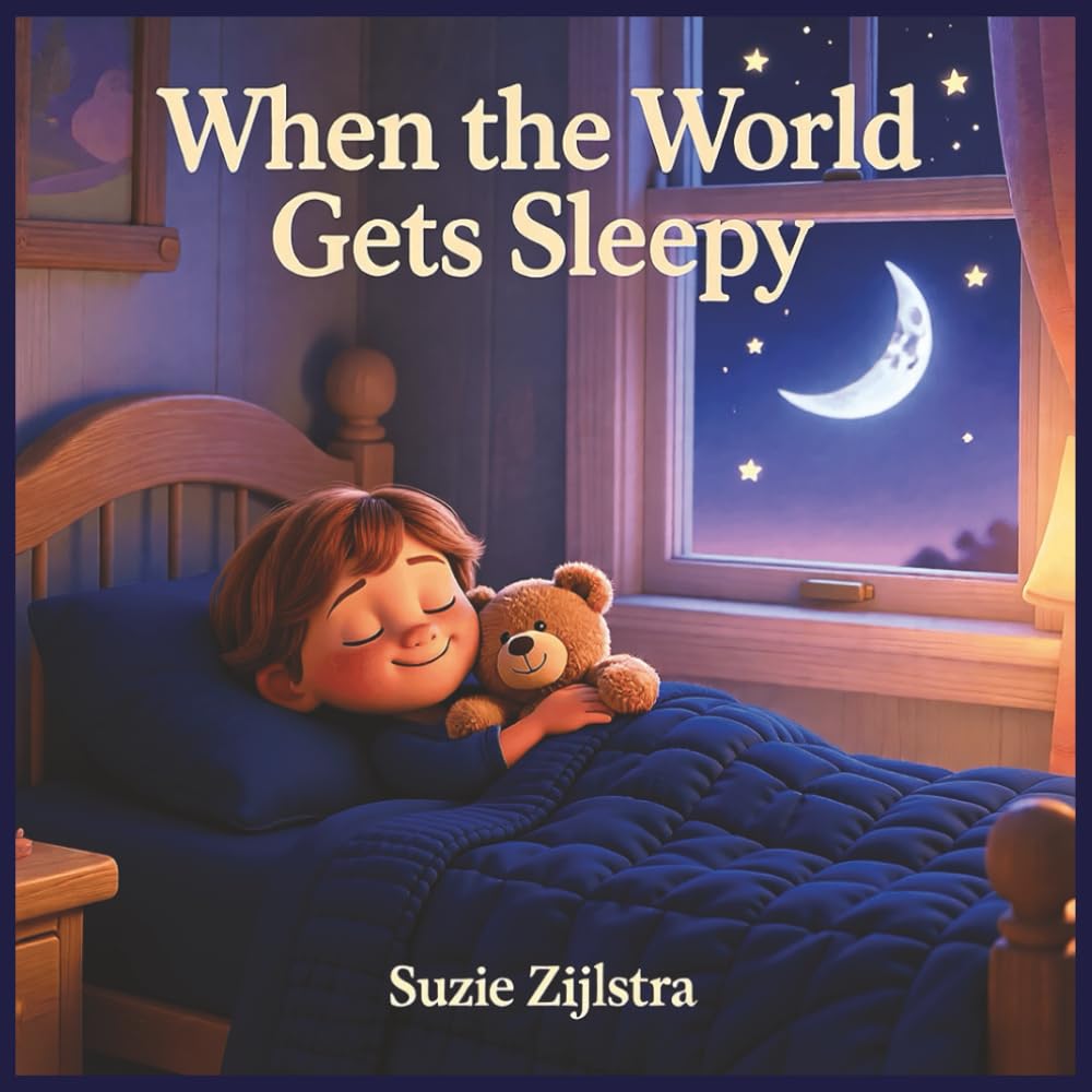 When the World Gets Sleepy: A Gentle Bedtime Story About God’s Peace, Comfort, and Protection | Bible story for toddlers sleep |Christian picture book bedtime