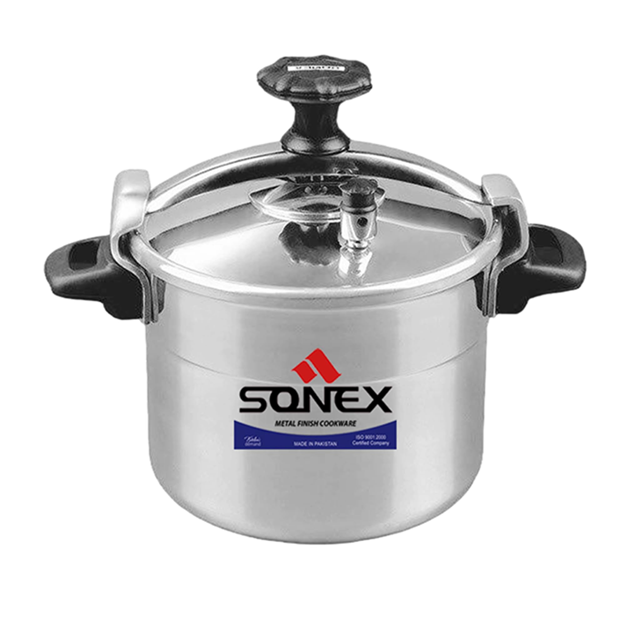 SONEX COOKWARES Classic 9L Pressure Cooker – High-Grade Aluminium, Advanced Safety Valve, Metal Finish, Fast & Even Cooking, Dishwasher Safe
